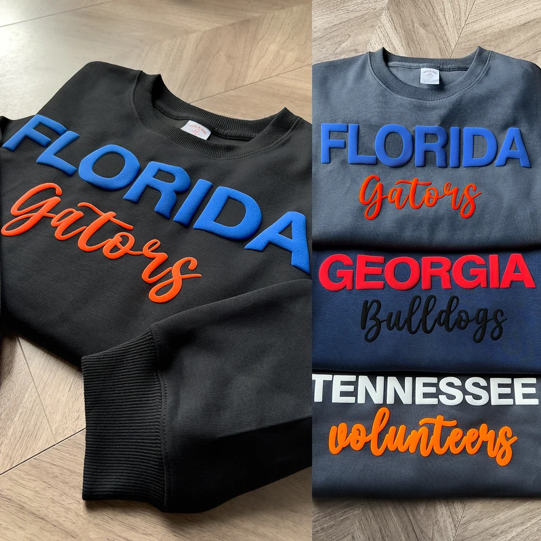 Custom 3D PUFF Print Team Sweatshirt