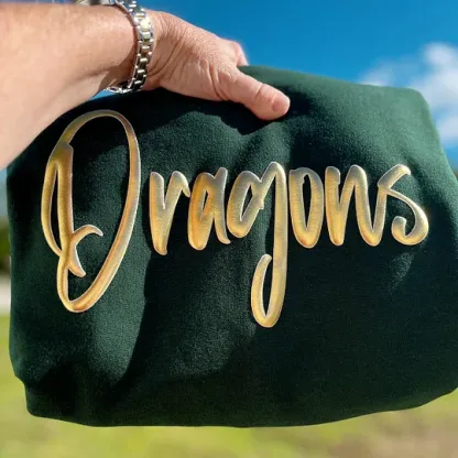 Custom 3D Metallic Puff Print Team Sweatshirt