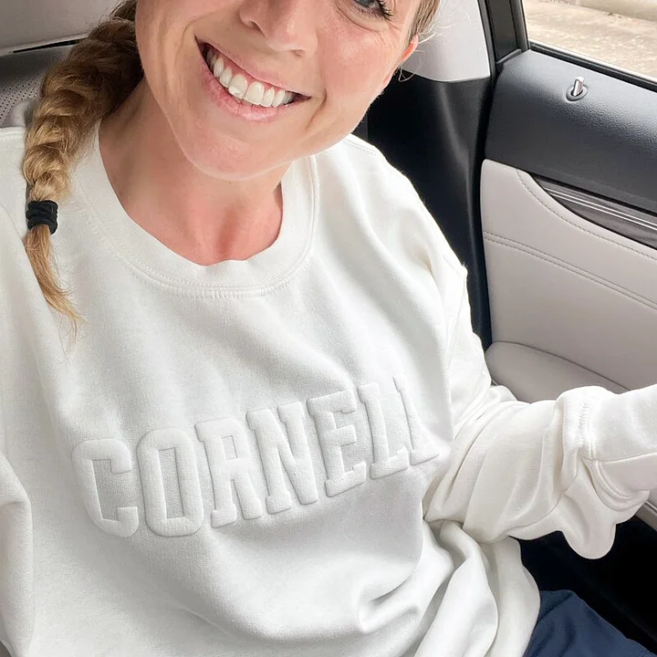 Custom 3D PUFF Print Team Name Sweatshirt School Spirit Sweatshirt Mascot Sweatshirt