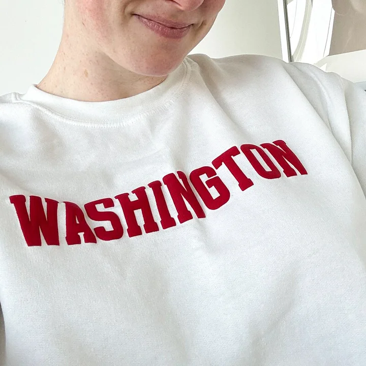 Custom 3D PUFF Print Team Name Sweatshirt School Spirit Sweatshirt Mascot Sweatshirt