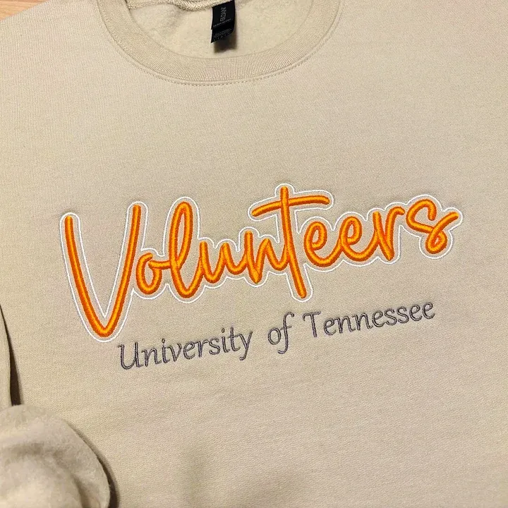 Custom 3D PUFF Embroidery Team Sweatshirt, School Spirit Wear, School Mascot