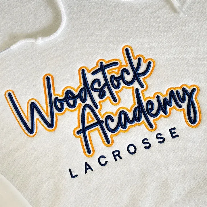 Custom 3D PUFF Embroidery Team Sweatshirt, School Spirit Wear, School Mascot