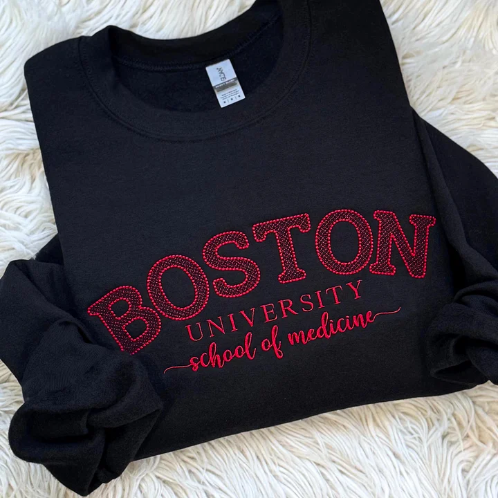 Custom College Lace Letter Embroidered Sweatshirt