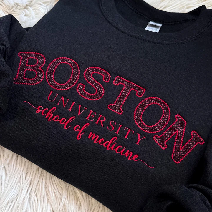 Custom College Lace Letter Embroidered Sweatshirt