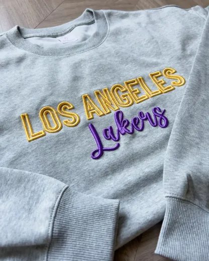 Custom 3D PUFF Embroidery Basketball Team Sweatshirt