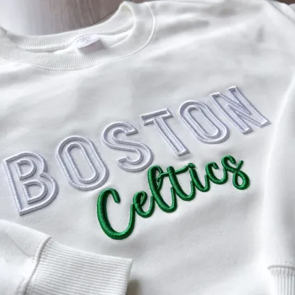 Custom 3D PUFF Embroidery Basketball Team Sweatshirt