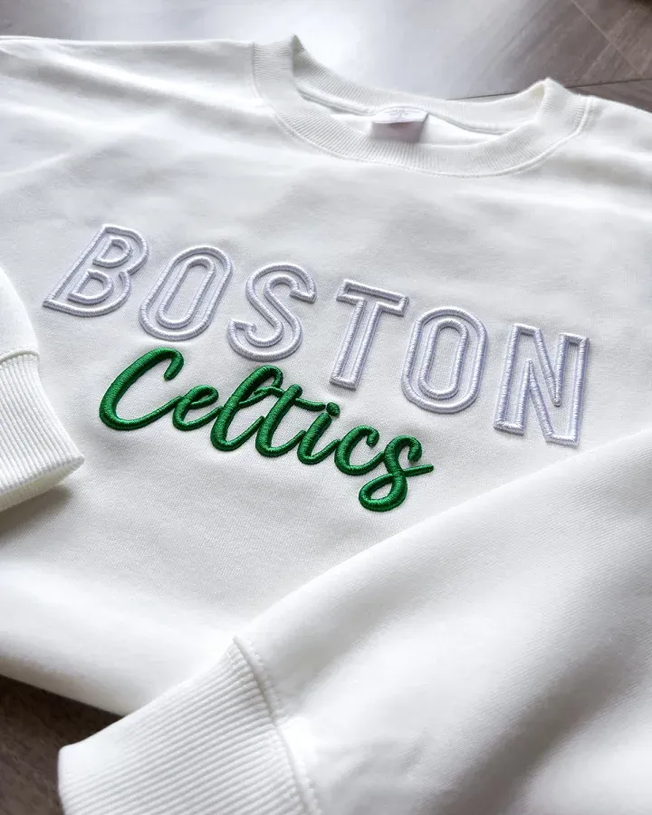 Custom 3D PUFF Embroidery Basketball Team Sweatshirt