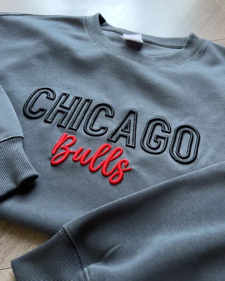 Custom 3D PUFF Embroidery Basketball Team Sweatshirt
