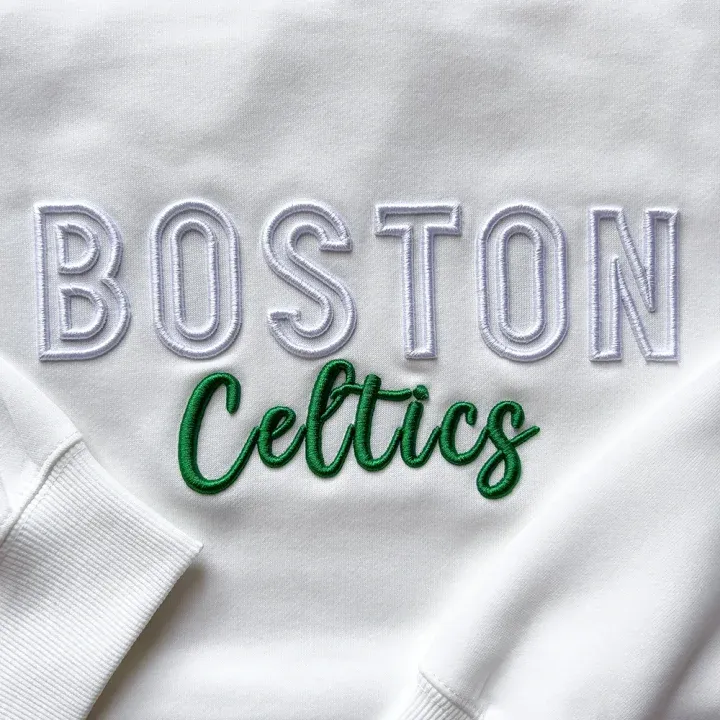 Custom 3D PUFF Embroidery Basketball Team Sweatshirt