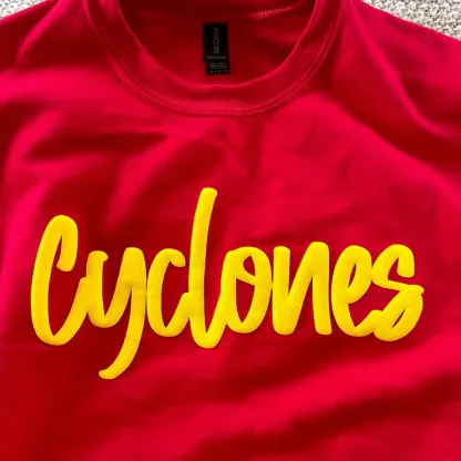 Custom 3D PUFF Print Team/School/Mascot Sweatshirt