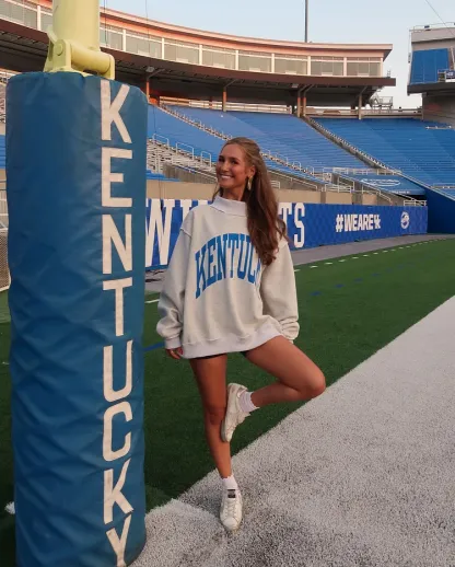 Personalized team two-way stand-up collar sweatshirt