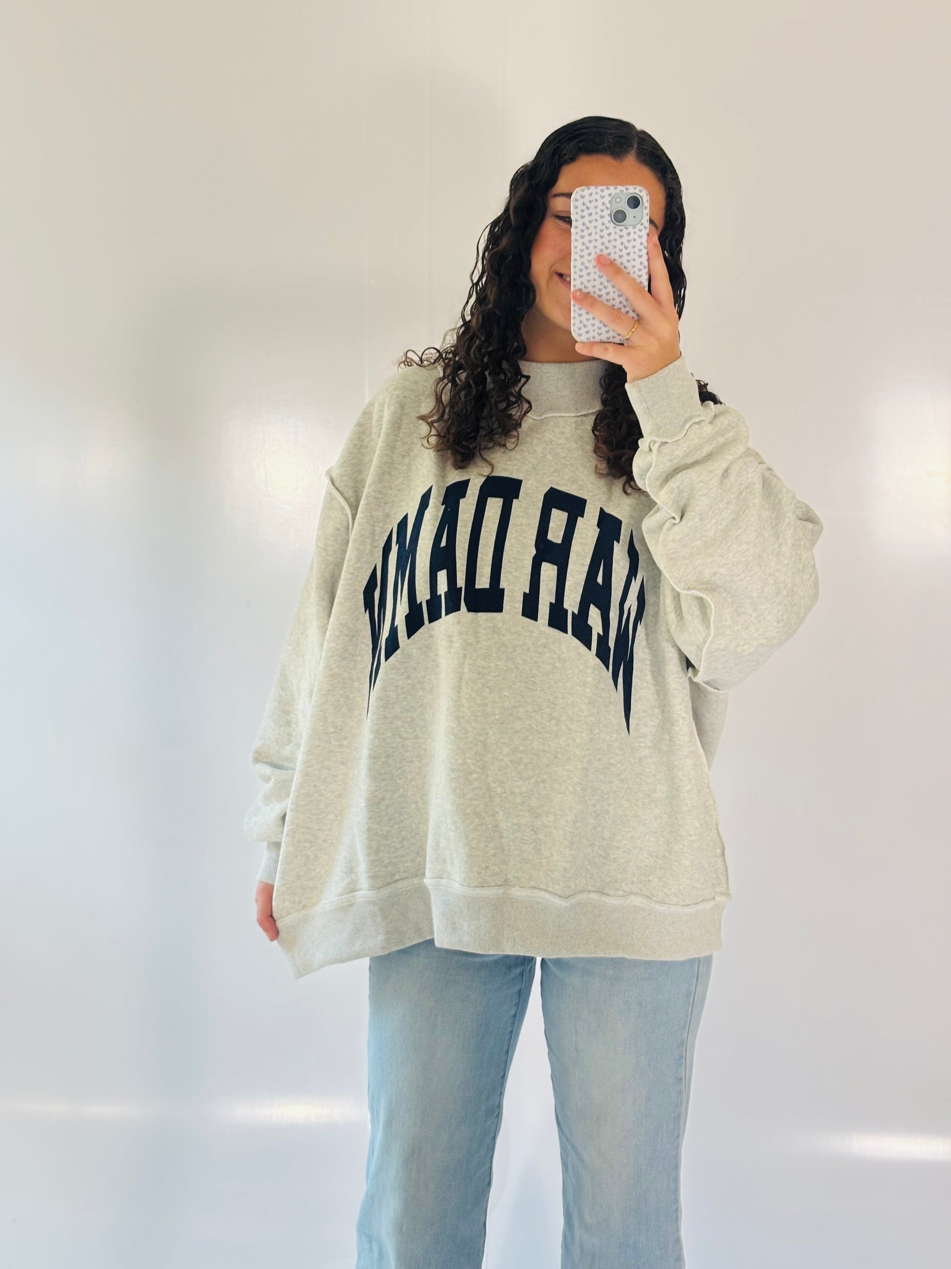 War Damn/Tigers Game Day Mock Neck Reversible Sweatshirt