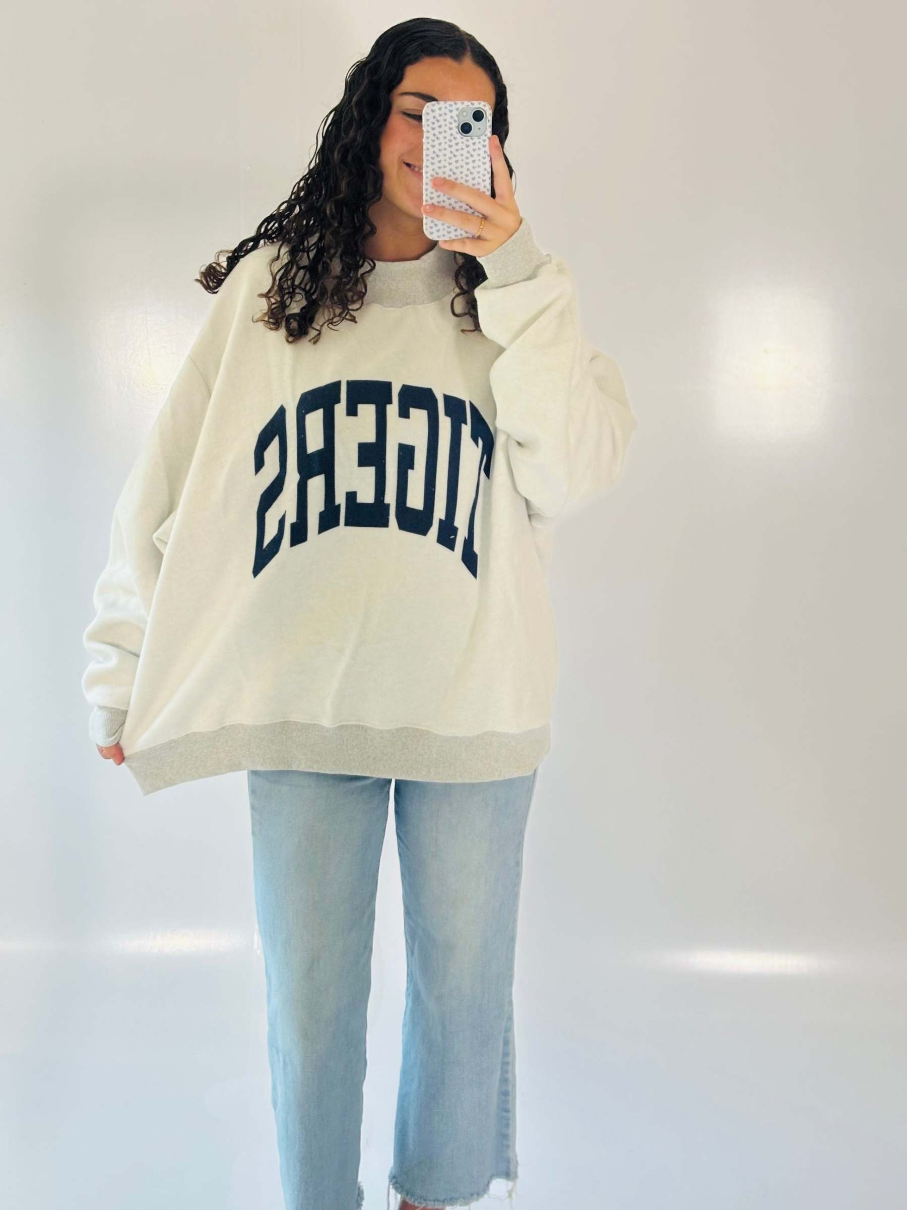 War Damn/Tigers Game Day Mock Neck Reversible Sweatshirt