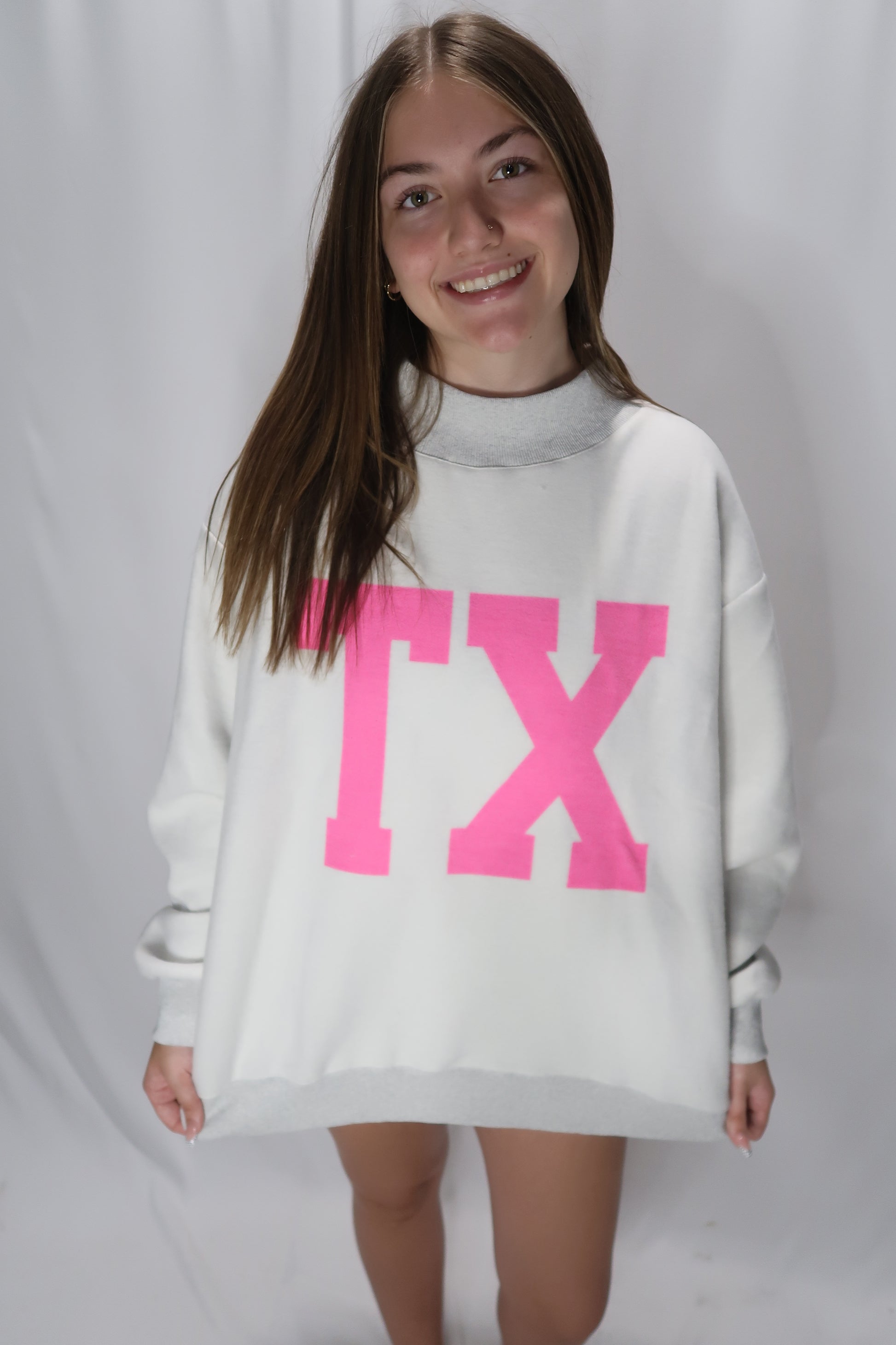 Texas/TX Game Day Mock Neck Reversible Sweatshirt