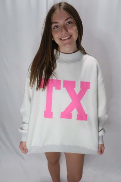 Texas/TX Game Day Mock Neck Reversible Sweatshirt