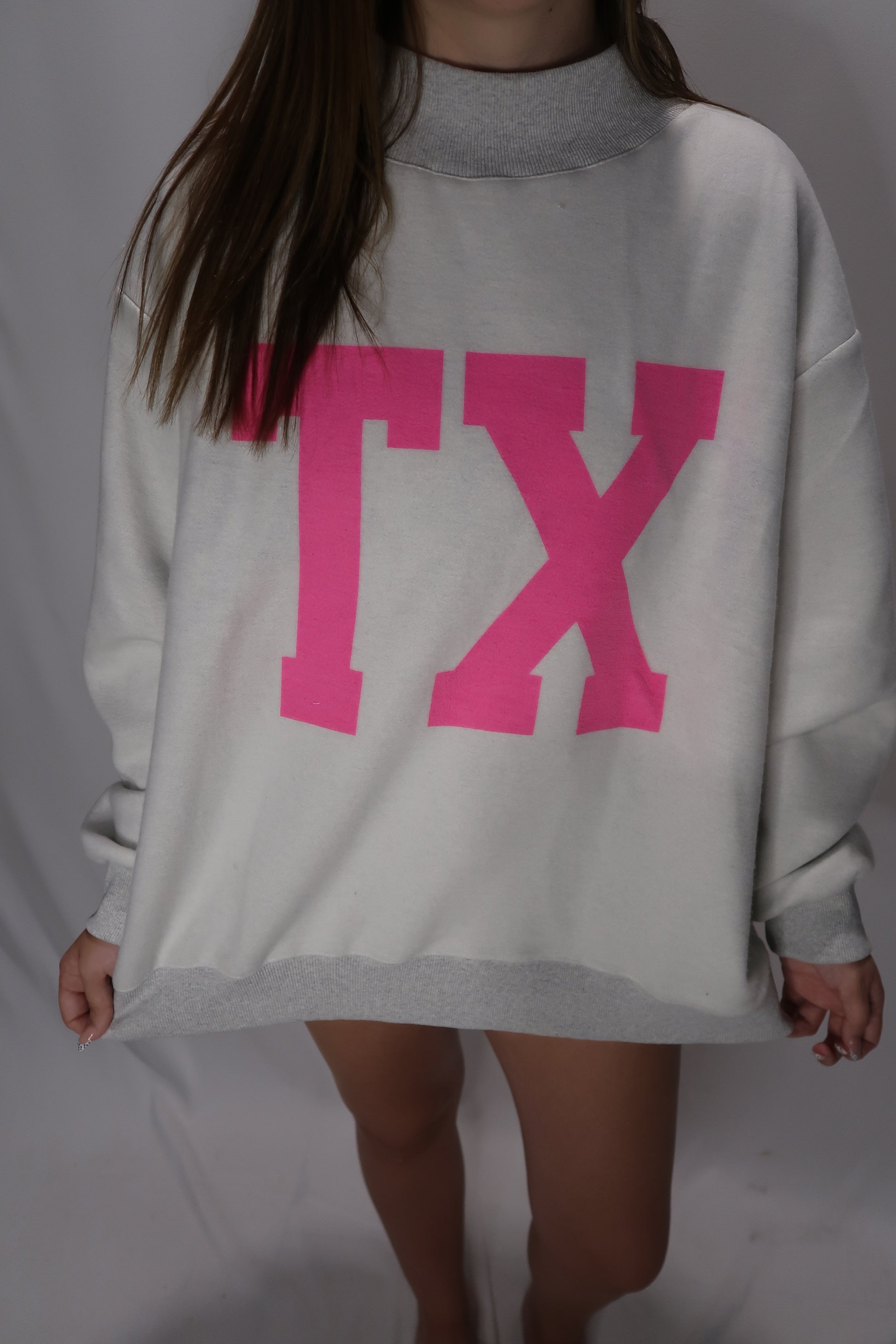 Texas/TX Game Day Mock Neck Reversible Sweatshirt