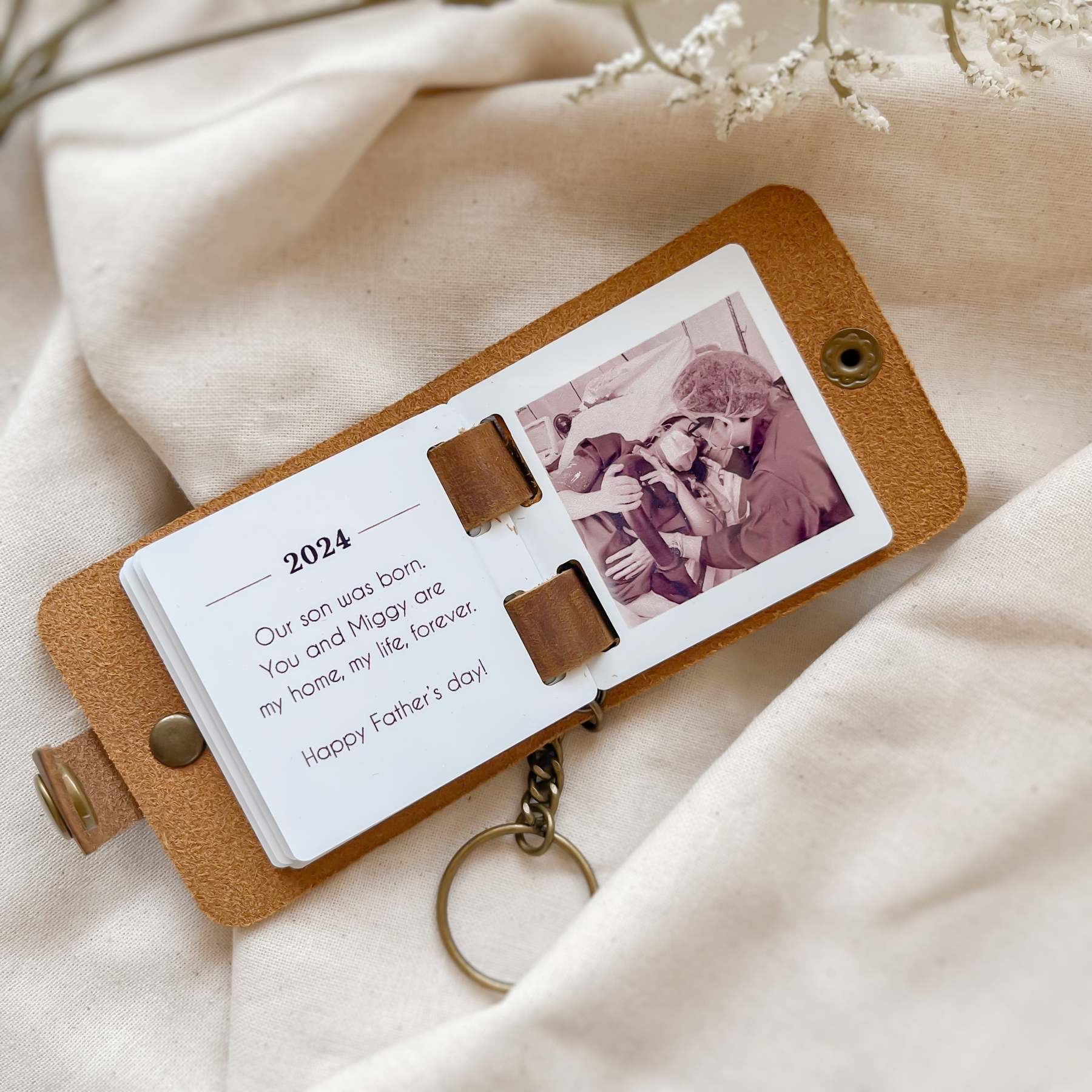 Personalized Mini Vintage Leather Album