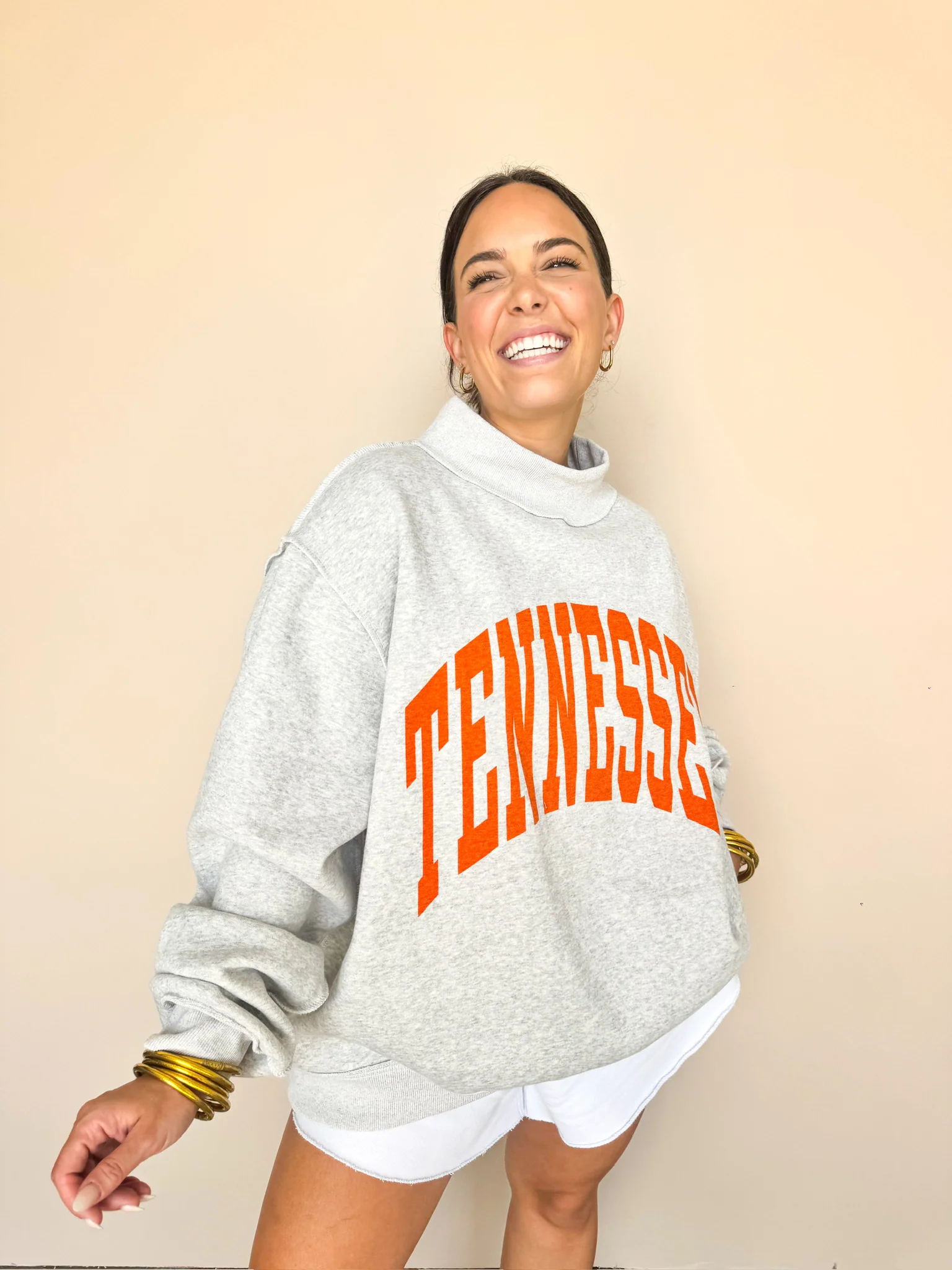 **PRE-ORDER** Tennessee Game Day Mock Neck Reversible Sweatshirt