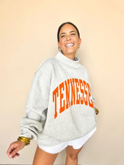 **PRE-ORDER** Tennessee Game Day Mock Neck Reversible Sweatshirt
