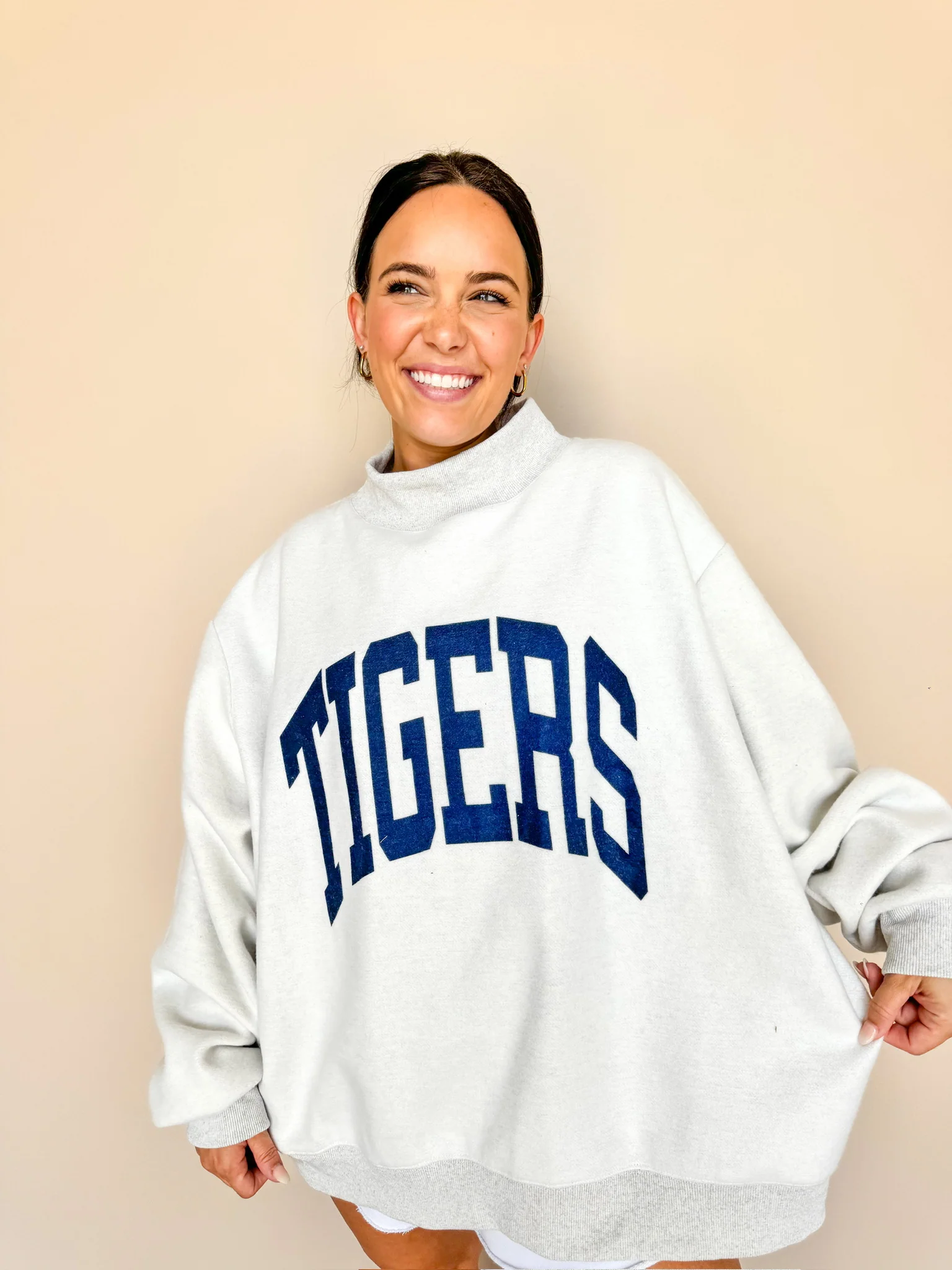 **PRE-ORDER** Auburn Game Day Mock Neck Reversible Sweatshirt