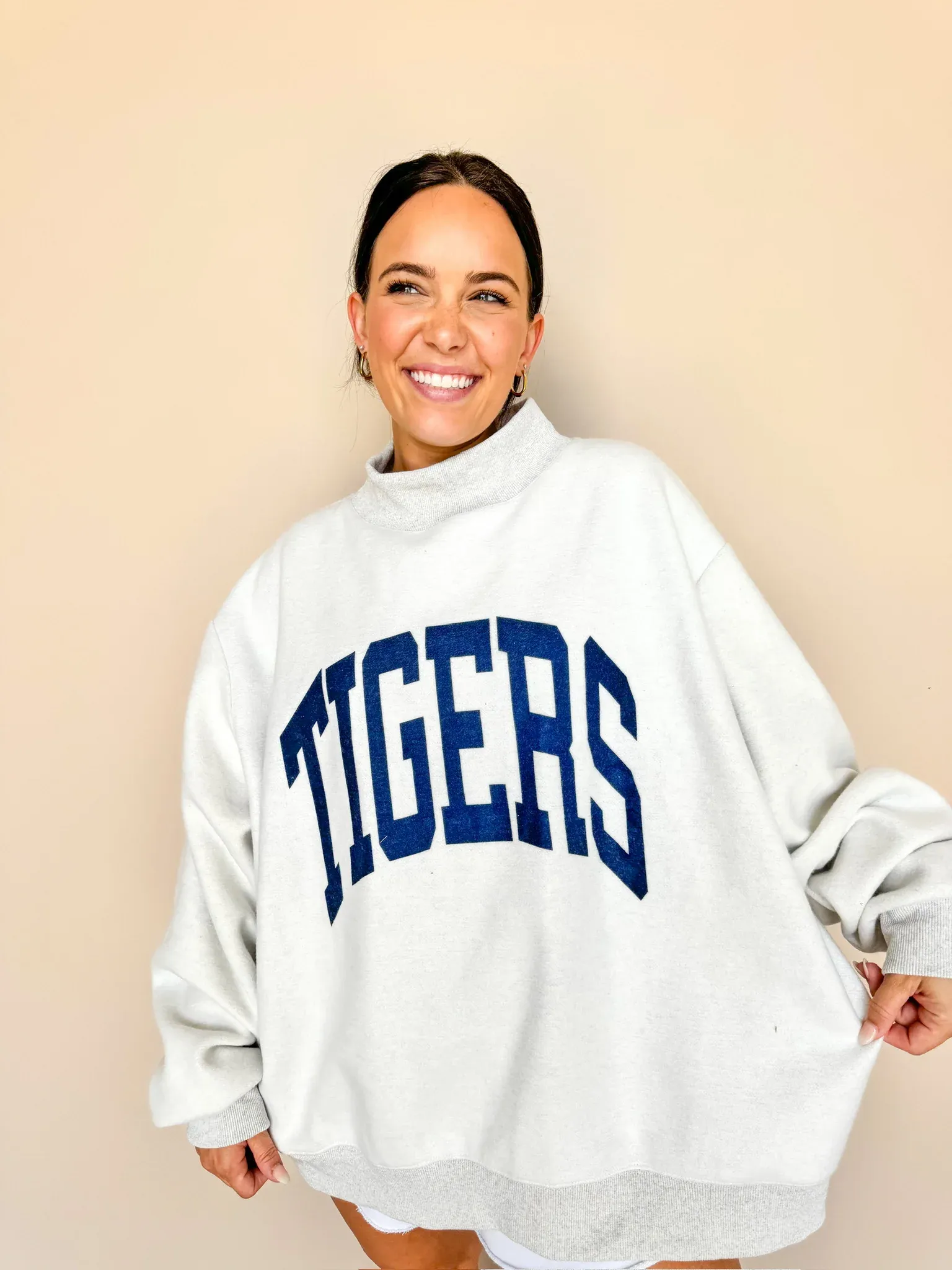 **PRE-ORDER** Auburn Game Day Mock Neck Reversible Sweatshirt