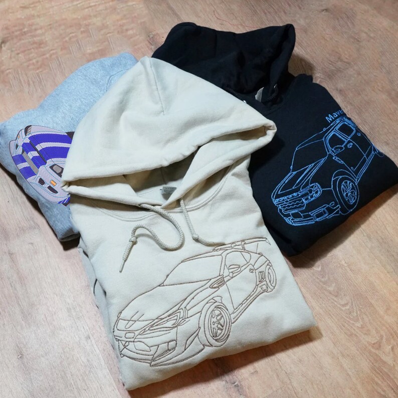 Custom Embroidered Car Sweatshirt