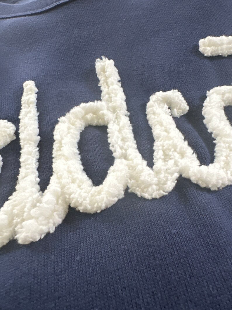  Custom Wildcats Chenille Team Sweatshirt Personalized Shirt, Mom Sweatshirt, Wildcats, Team Shirt