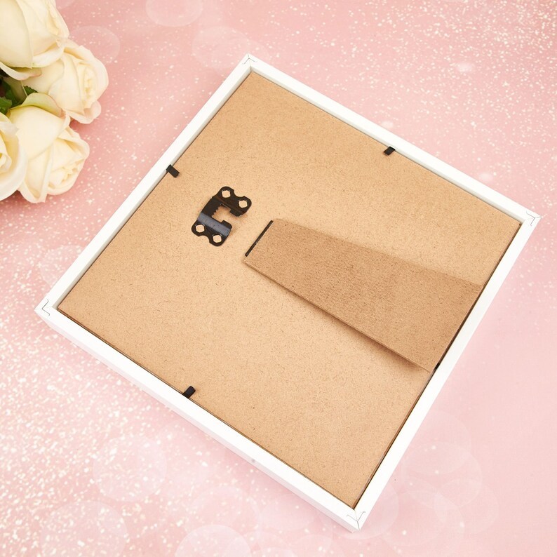 Personalized Flower Heart Shadow Box for Mom,Custom Frame Gift for Mother's Day,Gift for Mom and Grandma Nana,Roses Shadowbox with Names-Creatgifts