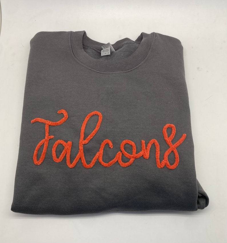 Chenille Letter Sweatshirt Team Sports Shirts Spirit wear Sports Mom Spirit Shirts Team Mom Fuzzy Letters for teacher