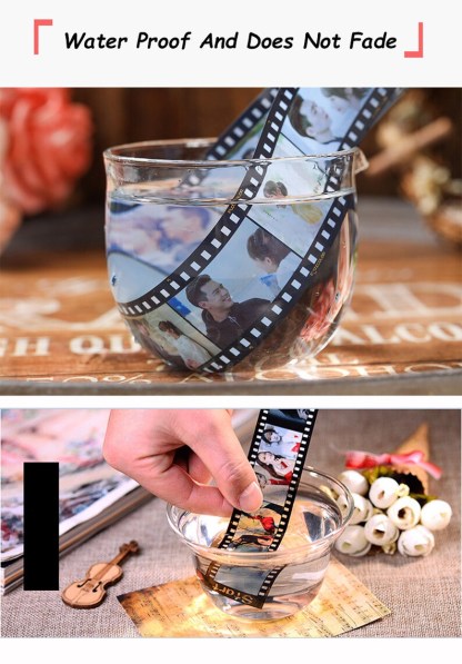  Personalized Photos Film Roll Keychain