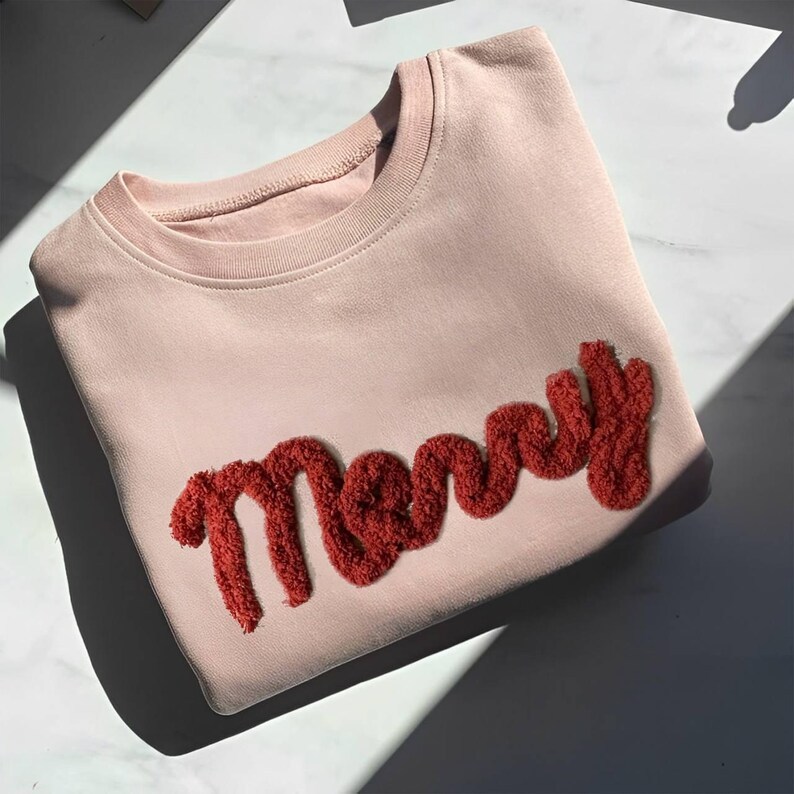 Personalized Chenille Yarn Embroidered Sports Team Sweatshirt, High School Teams, Eagles, Colts spirit, custom name Chenille Patch,Cheer mom