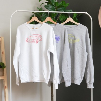 Custom Embroidered Car Sweatshirt