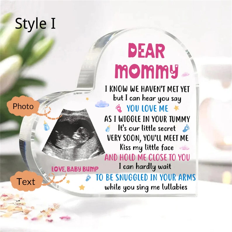 Personalised Day You Became My Mummy Date Acrylic Keepsake Block, Gift from Kids, Mother Birthday Gift, New Baby Gift for Mom-Creatgifts