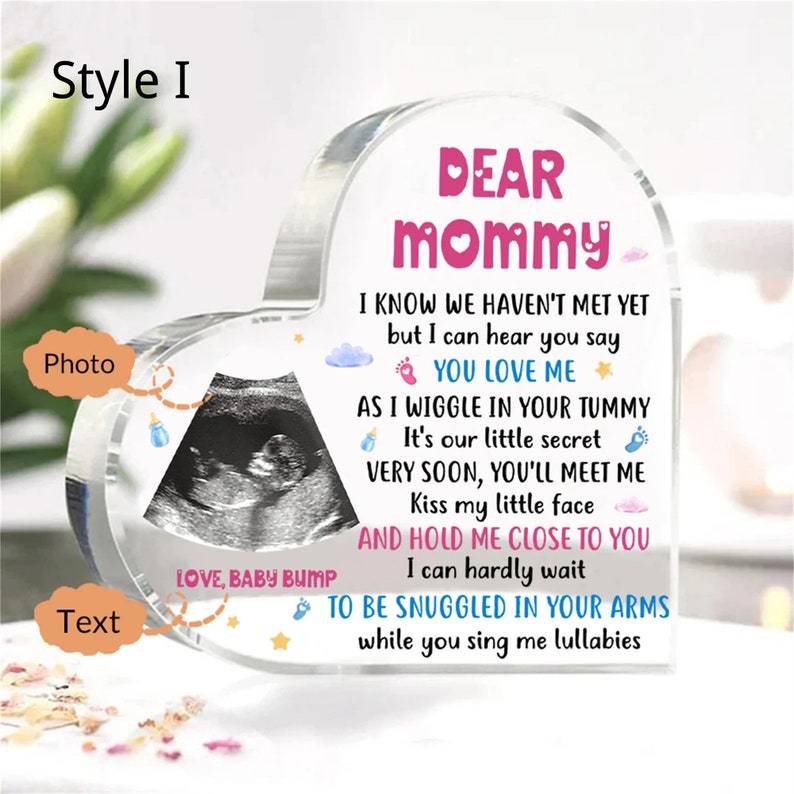 Personalised Day You Became My Mummy Date Acrylic Keepsake Block, Gift from Kids, Mother Birthday Gift, New Baby Gift for Mom-Creatgifts