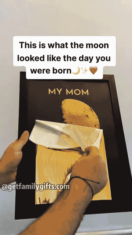 Custom for Mom Art Frame/REAL MOON PHASE Mother's Day Gift