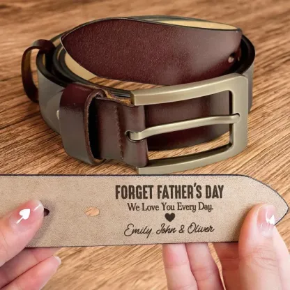 Personalized Engraved Leather Belt Gift For Dad Funny Gift For Husband