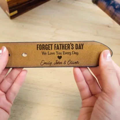 Personalized Engraved Leather Belt Gift For Dad Funny Gift For Husband