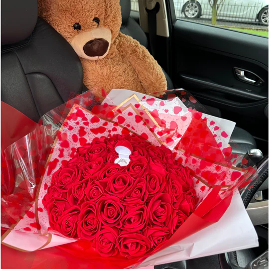 💕Beautiful Rhinestone Bouquet of Forever Roses (Never Fade)💐—Perfect Gift for Any Occasion