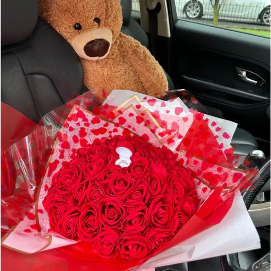 💕Beautiful Rhinestone Bouquet of Forever Roses (Never Fade)💐—Perfect Gift for Any Occasion