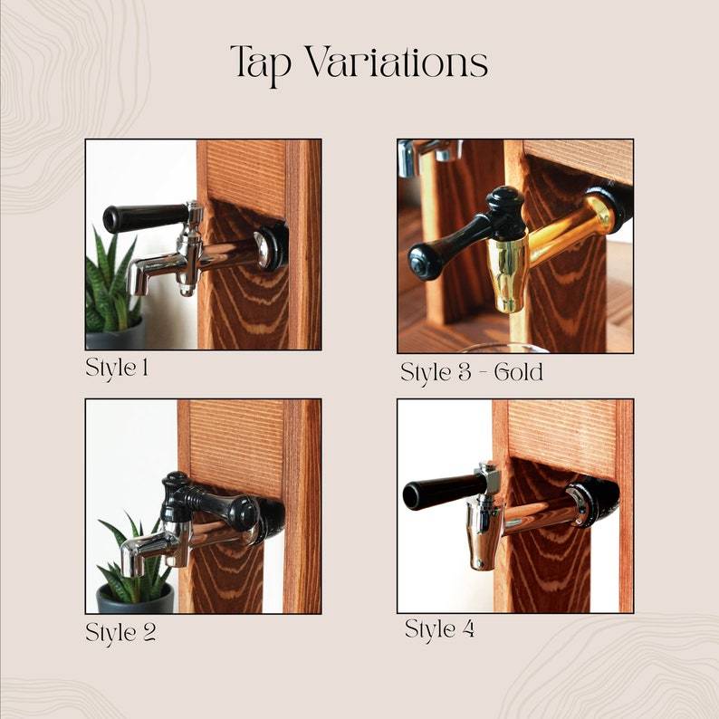 Wedding Gift Personalized Wooden Whiskey Decanter, Liquor Dispenser, Engagement Gift, Newlywed Gift, Couple First Christmas Gift Idea-Creatgifts