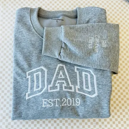 Custom Embroidered T-shirt&Sweatshirt For Custom papà,papá,pai