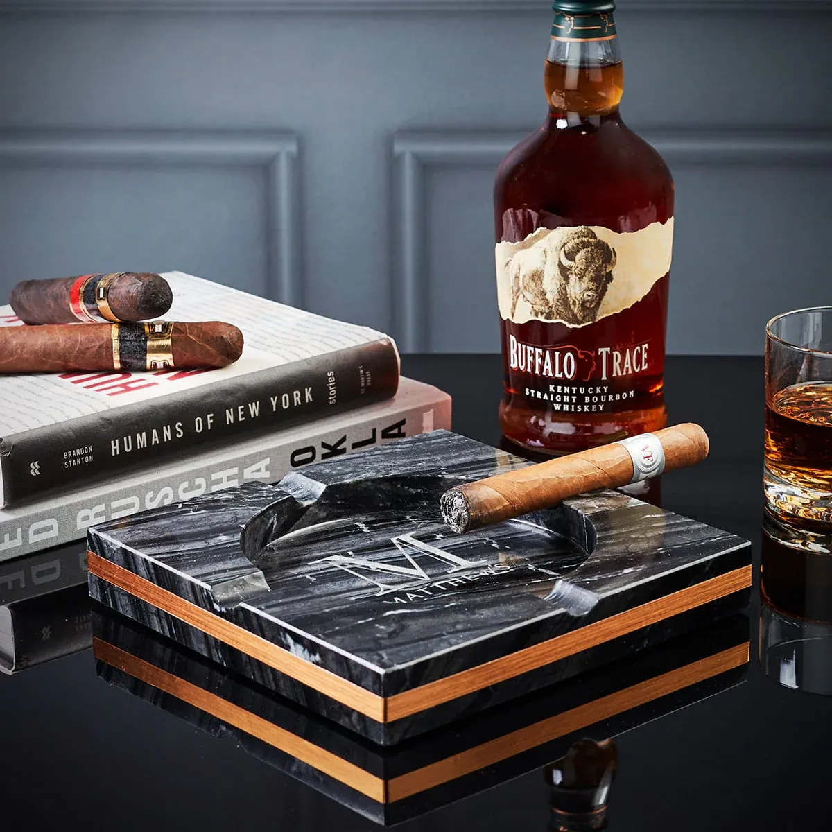 Custom Marble Cigar Ashtray Gifts For Dad 