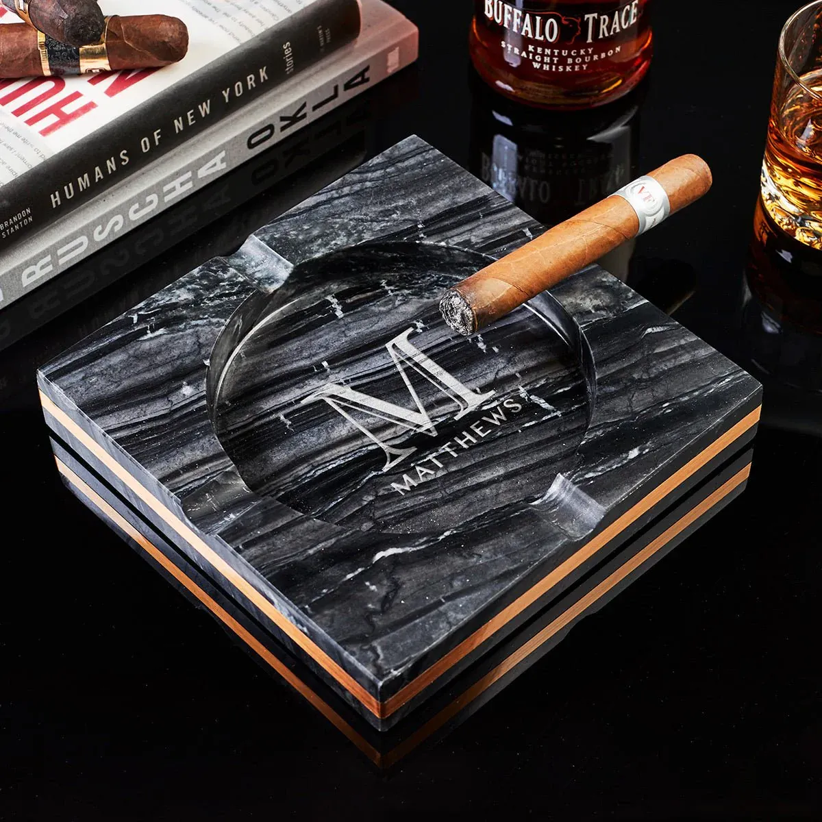 Custom Marble Cigar Ashtray Gifts For Dad 