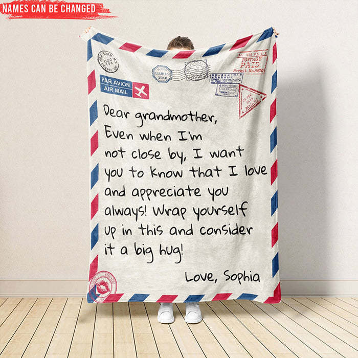 Personalized Family Letter Blanket Gift For Birthday Gifts For Her/Him