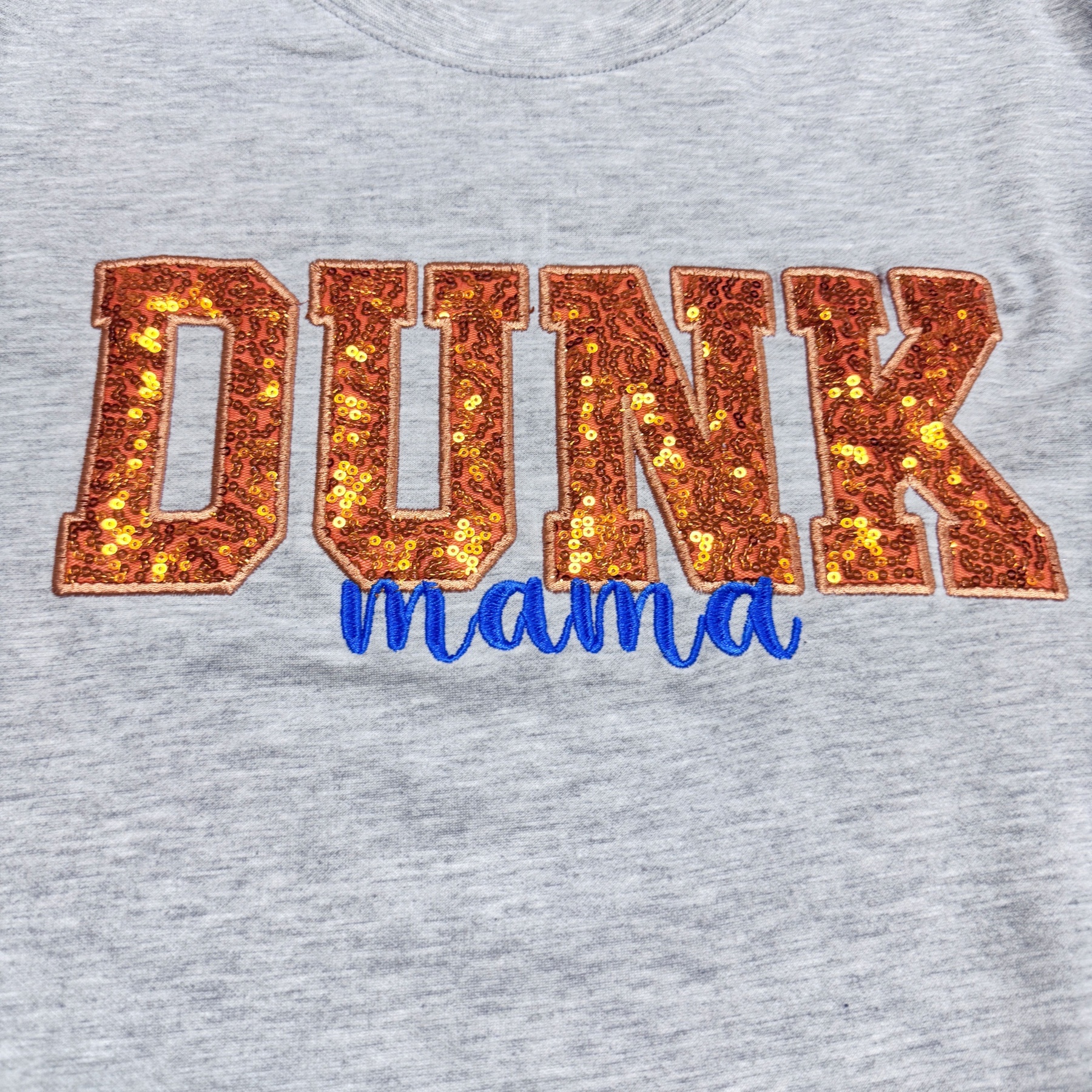 Personalized Sports Mom Sweatshirt Sequin Embroidery with Side Bows