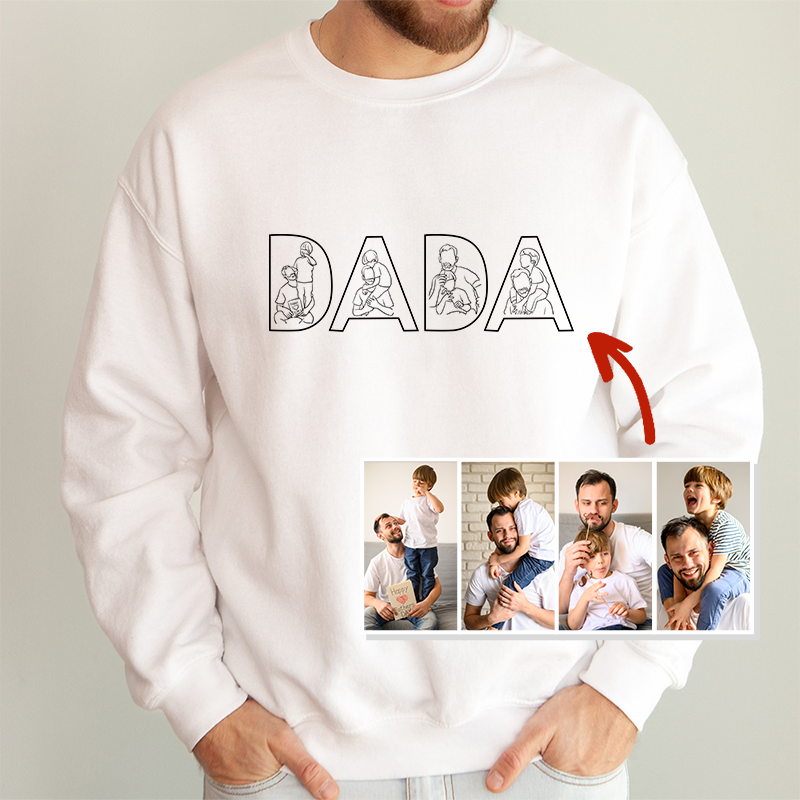 Best Dad Ever -Embroidered Sweatshirt For Father's Day - Gifts for Dad, Papa, Daddy and Grandpa