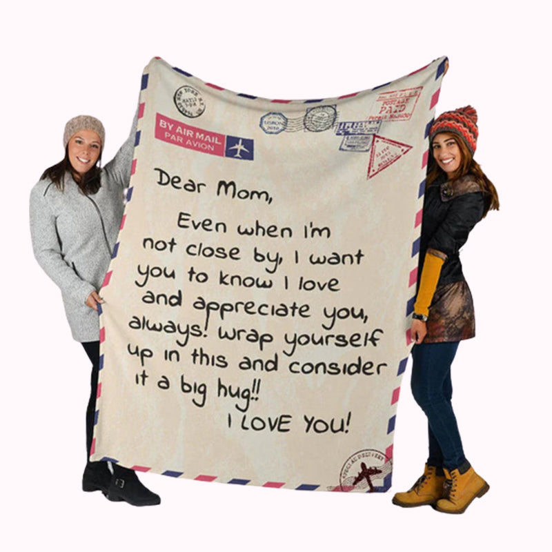 Personalized Family Letter Blanket Gift For Birthday Gifts For Her/Him
