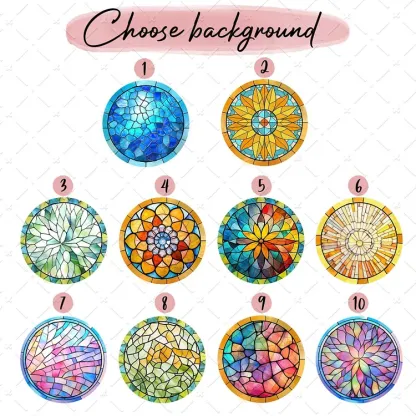 Personalized Grandma Portrait Suncatcher Window Hanging