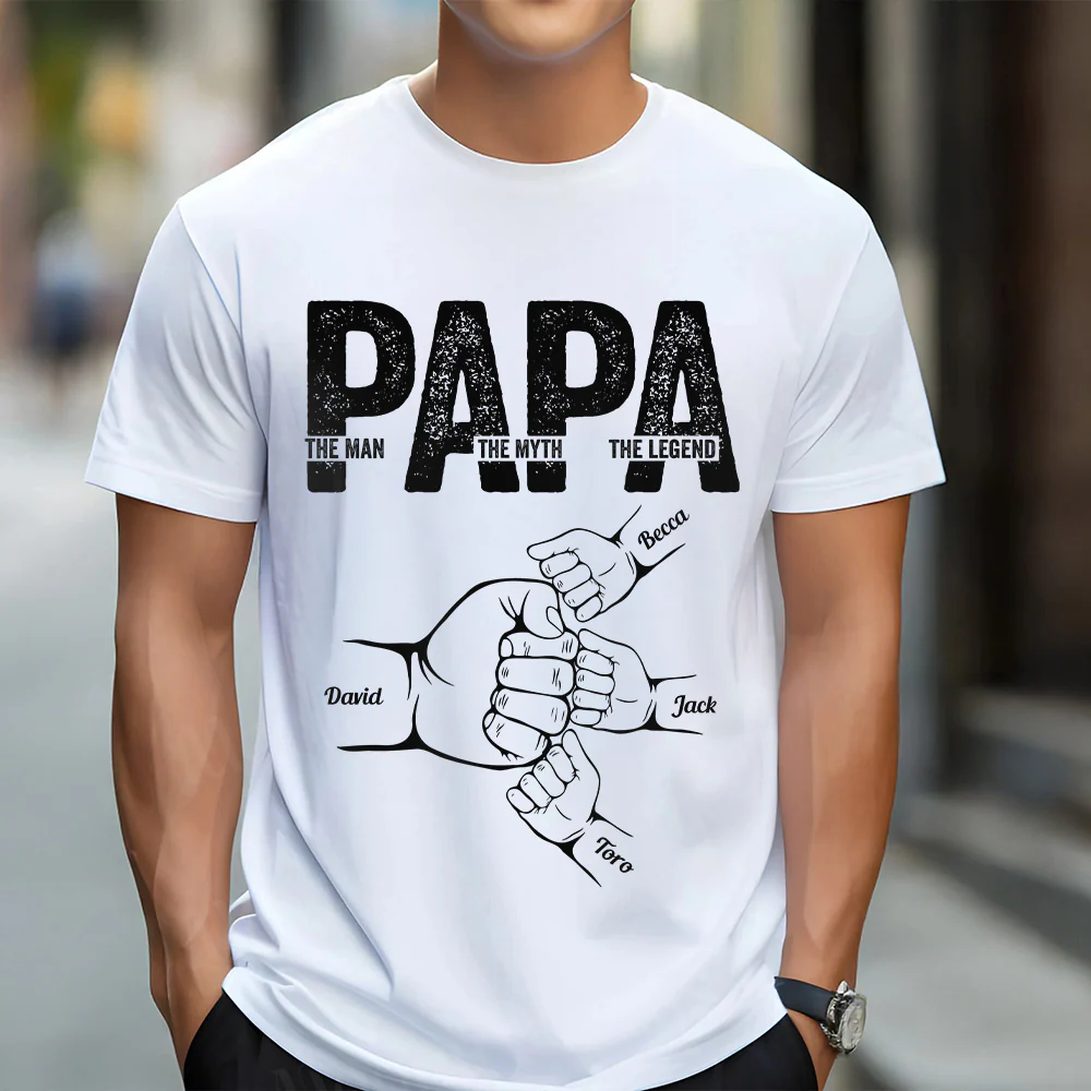Personalized Dad Shirt, Dad The Man The Myth The Legend, Unique Father’s Day Gift for Dad