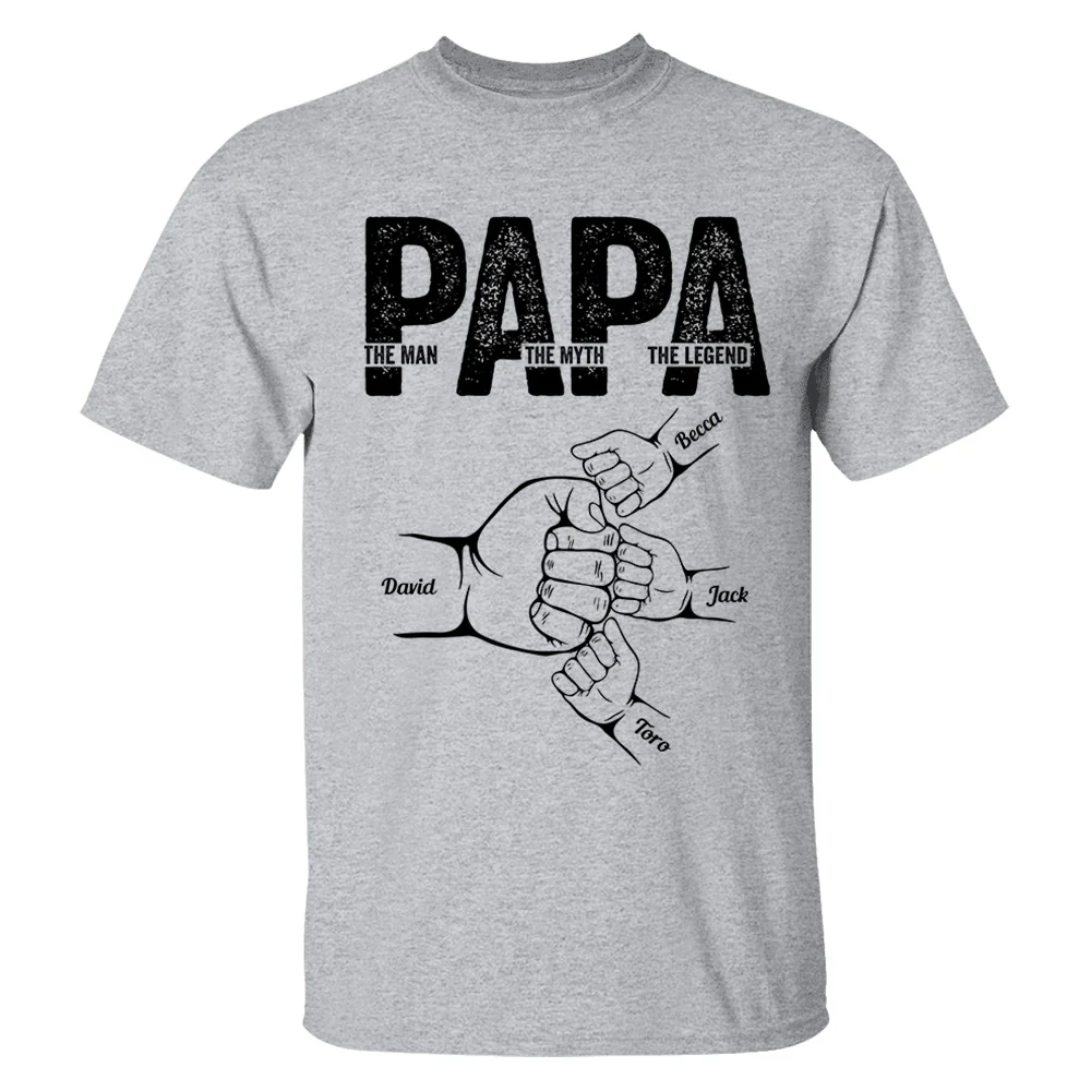 Personalized Dad Shirt, Dad The Man The Myth The Legend, Unique Father’s Day Gift for Dad